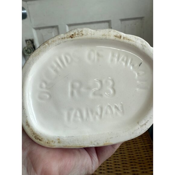 Vintage 70's Orchids of Hawaii Old Man White Ceramic Tiki Mug - Picture 5 of 8